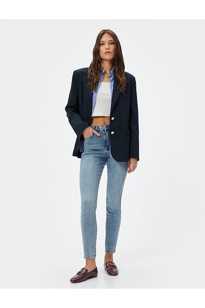 Koton Stretch-Jeans mit schmalem Bein und hoher Taille - Carmen Skinny Jeans