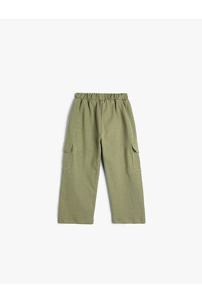 Koton Cotton Sweatpants with Tie Waist and Pockets