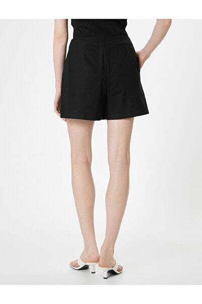 Koton Plisované plátěné šortky - kapesní design