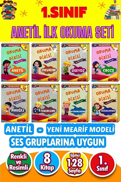 GÖNÜL YAYINCILIK 1. Sınıf Anetil Ilk Okuma Seti (8 KİTAP)