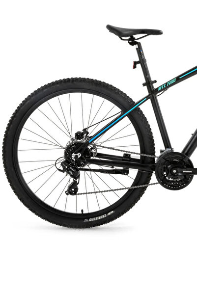 Bisan 2024 Bisan MTX 7200 26" Dağ Bisikleti Siyah Mavi, 39.5 cm Alüminyum Kadro, 24 Vites, M Disk Fren