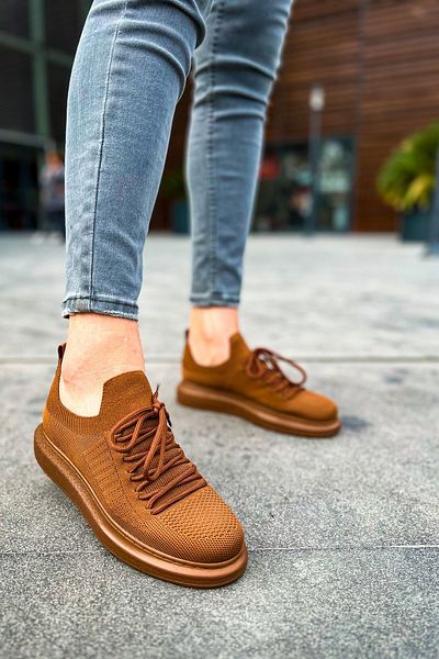 Chekich Men's Tricot Shoes CH307 RT - BROWN