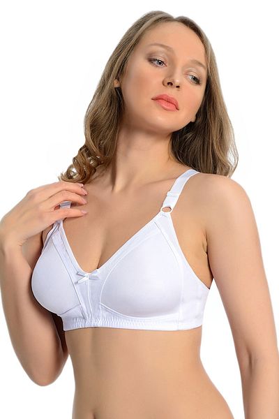 Sistina White Seamless Gathering Bra - 501 - Size 75 Zrnet