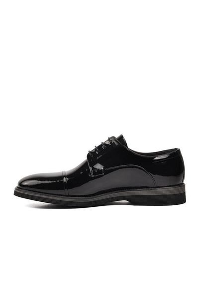 Fosco Men's Casual Shoes - Black Patent Leather Genuine Leather