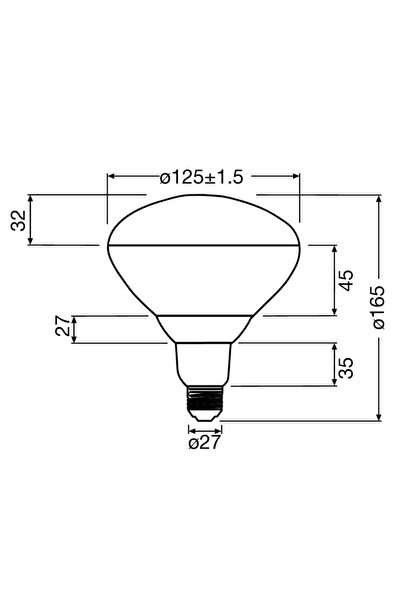 Osram 250W Infrared Kırmızı Ampul E27 Isıtıcılı Lamba Kırmızı Işık