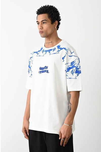 CreativeStyle Ανδρικό μπλουζάκι Oversize Smooth Operator με τυπωμένο ειδικό σχέδιο