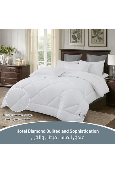 Donetella 6-Piece Diamond Quilted King Comforter Set 240x260 cm