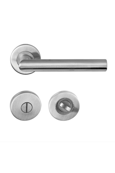 Hafele مقبض باب Werner من النوع WC بلون النيكل غير اللامع، عبوة من 3 قطع