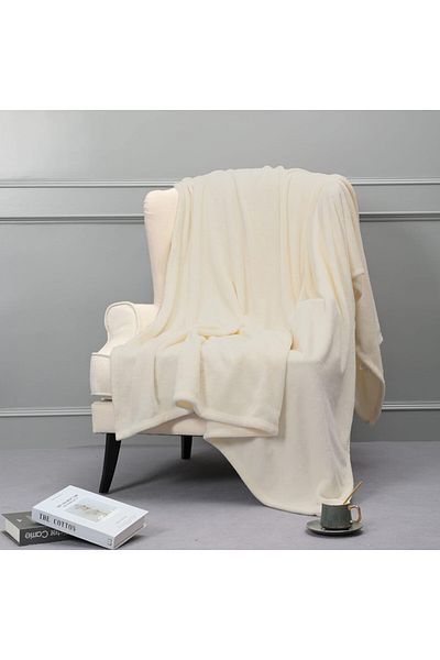 Donetella King Size Fleece Blanket 210x240 cm, Soft & Cozy, 350 GSM, Ideal for Bed & Sofa