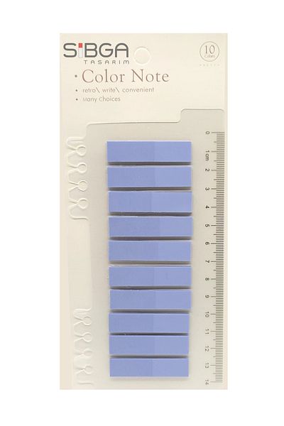 sibga tasarım Transparent Colored Post-It Note Paper - 200 Sheets Bookmark Sticker