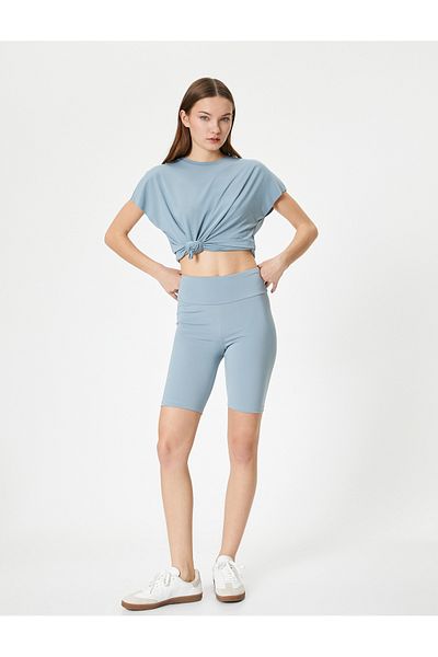Koton Αθλητικά ποδηλατικά κολάν ψηλόμεση Slim Fit