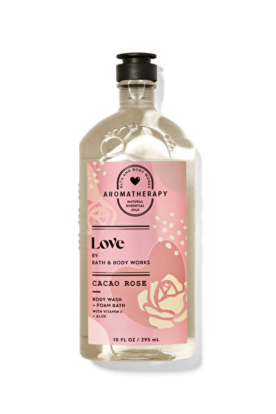 Bath & Body Works غسول الجسم ورغوة الاستحمام برائحة الورد والكاكاو