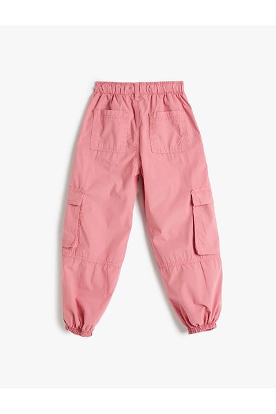 Koton Rubber Waist Jogger Cargo Pants - With Pockets