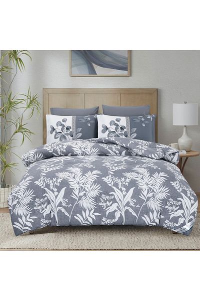 Donetella Printed Bedding Comforter Set, 4 Pcs Queen Size Fits 180x240 Cms