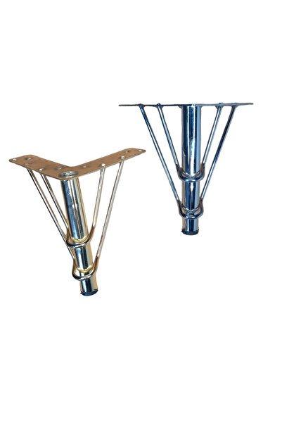 ASLAN METAL VE PLASTİK Flamingo Model 12 cm Mobilier din metal auriu, dulap, fotoliu, picioare pentru unitate TV (4 bucăți)