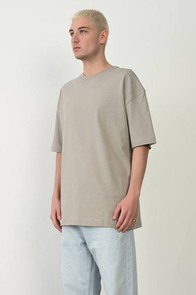 CreativeStyle Ανδρικό μπλουζάκι Oversize - Απλό κούρεμα και χωρίς στάμπα