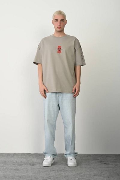 CreativeStyle Ανδρικό μπλουζάκι Oversize Don't Be Terrified Special Design