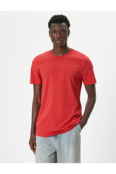 Koton Slim Fit Crew nyakú, rövid ujjú alap póló