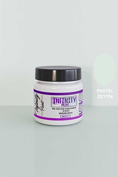 Infinity Paint 1036 Pastel Zeytin Tüm Yüzeylere Uygulanabilir Su Bazlı Yeni N...