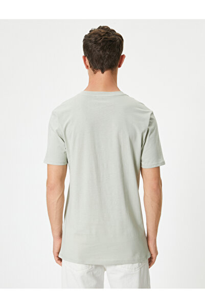 Koton Βασικό μπλουζάκι με κοντό μανίκι με λαιμόκοψη