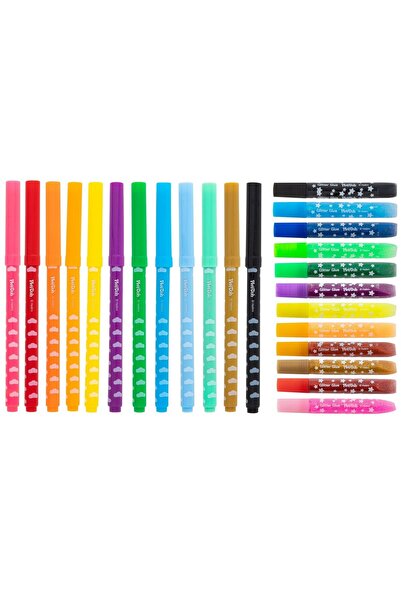 Bebeluc Set carioci si lipici cu sclipici