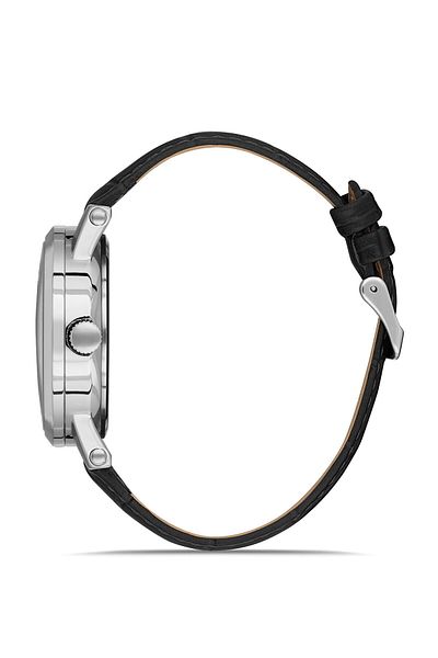 Romanson Black Dial Roman Numeral Men's Wristwatch