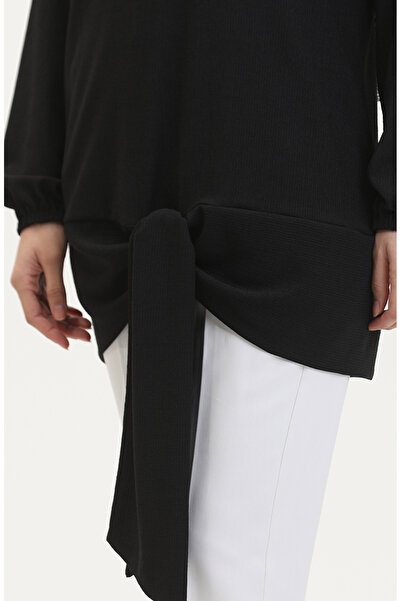 sefamerve Black Belted Tunic - Model 1020-01