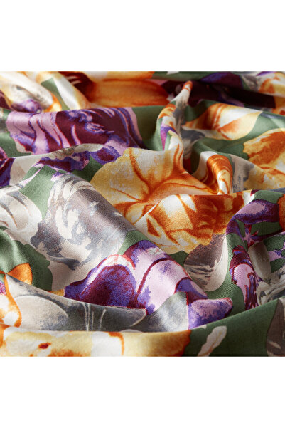 ipekevi Πράσινο μεταξωτό σάλι 7654