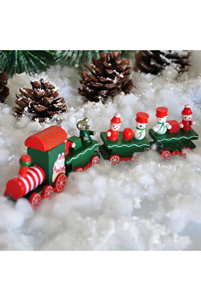 Kika ديكور خشبي للعام الجديد - قطار الزينة