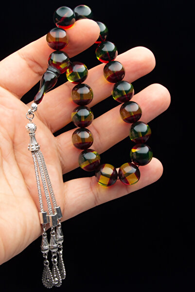 OTTOTESBİH Erkek 13.5mm Maskot Boy Kehribar Tesbih Efe Tesbihi