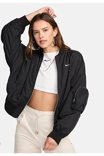 Nike ASLAN SPORT Жіноча куртка-бомбер оверсайз - на повну блискавку, з підкладкою