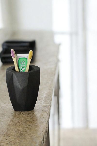 Evene Toothbrush Holder Toothbrush Holder Toothbrush Stand Toothbrush Holder Black Model 19