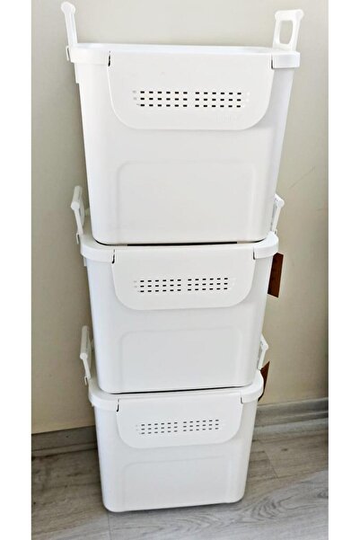 Geseus Motek Mybox 3X30 Liter Multi-Purpose Organizer Storage Box with Handle-Mt-35