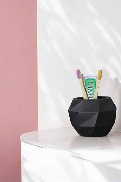 Evene Toothbrush Holder Toothbrush Holder Toothbrush Stand Toothbrush Holder Black Model 20