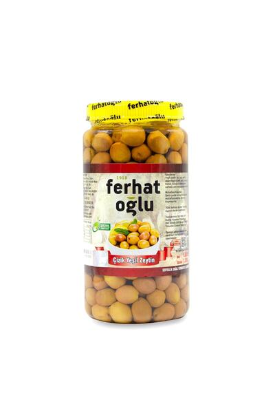 FERHATOĞLU Yeşil Çizik Zeytin 1000 G.