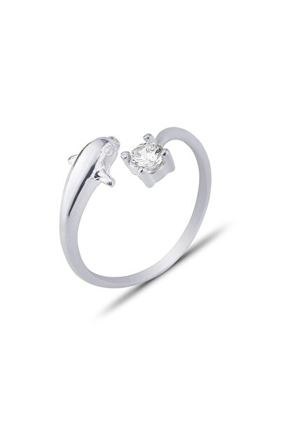 MySilvers Gümüş Yunus Tektaş Çıtır Yüzük