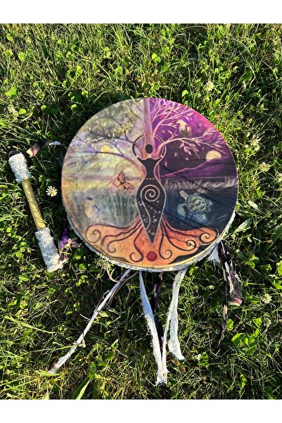 SULTANMUSİCALSHOP Şaman Davulu,gaia,kam 27cm