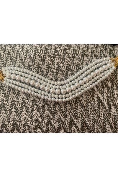Jovela inci tasma choker gerdan kolye