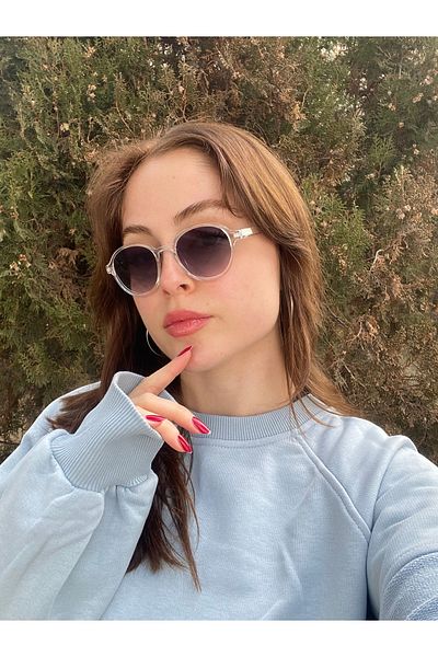 LUNOX Oval Gradient Glass Uv Protection Sunglasses