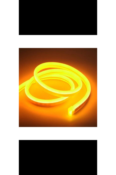 Genel Markalar Mutfak tezgah üstü neon led 1 MT amber renk 12 v tak fişe çalı...