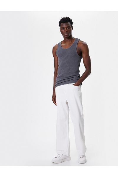 Koton Rundhalsausschnitt Baumwolle Slim Fit Athlete