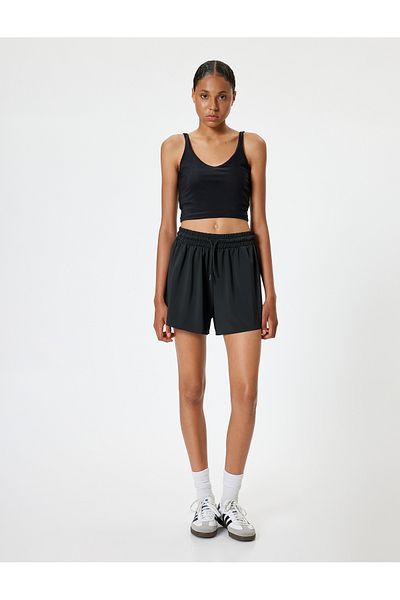 Koton V-Neck Covered Slim Fit Sports Bra