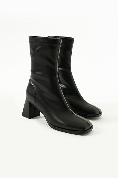 DUXAL SHOES Stretch μποτάκια με μεσαίο τακούνι