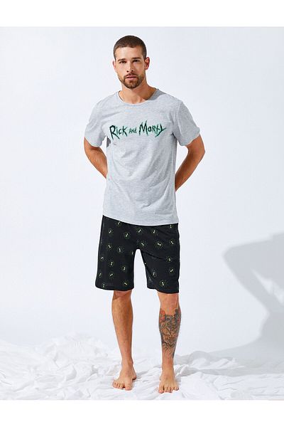 Koton Rick And Morty Printed Pajama Set