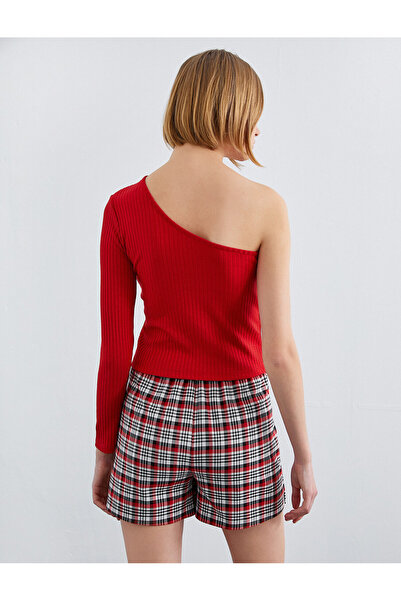 Koton Tricou cu mânecă lungă pe un umăr cu detaliu fereastră