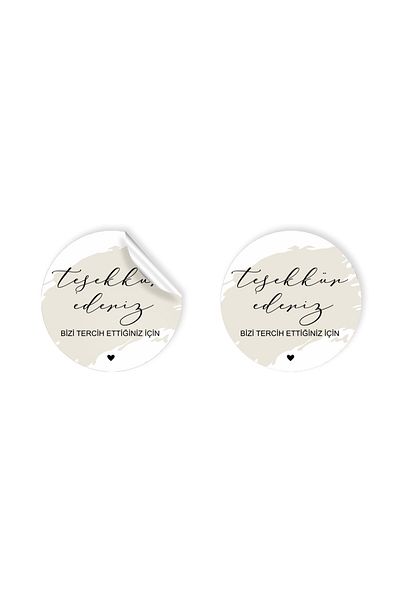 anka design Pack of 48 Painted Stickers - Shipping Labels (4X4Cm) - Thank You - 03