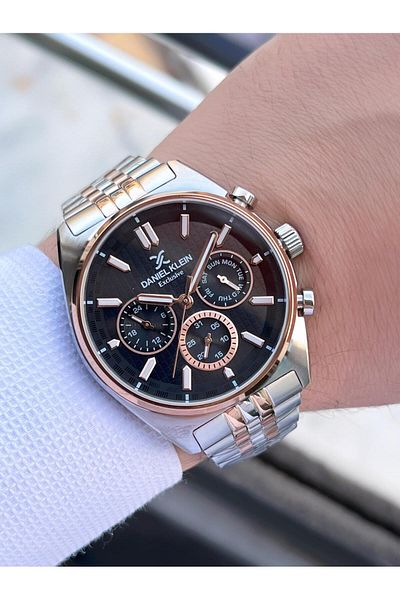 Daniel Klein Steel Band Men's Wrist Watch Edk.1.13890.4