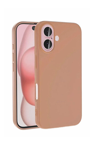 Balerion Apple iPhone 16 Kılıf Kadife Lansman Soft Yumuşak Liquid Silikon Kam...