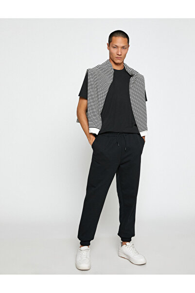 Koton Βασικό φούτερ Jogger με λεπτομέρεια στην τσέπη με δαντέλα