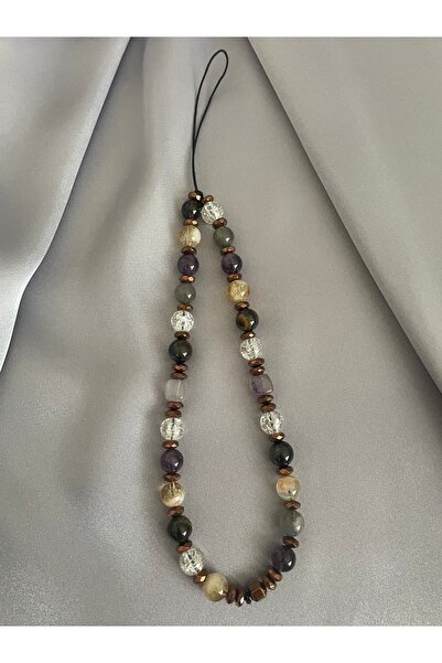 Kaplangözü, Sitrin, Ametist Doğal Taş Phone Charm